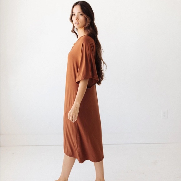 Dwell + Slumber Brown Caftan Dress - Picture 13 of 13